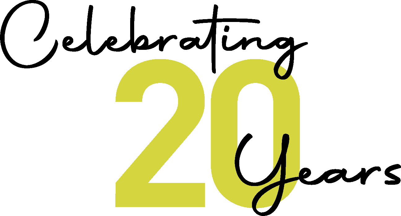 Celebrating 20 Years Logo